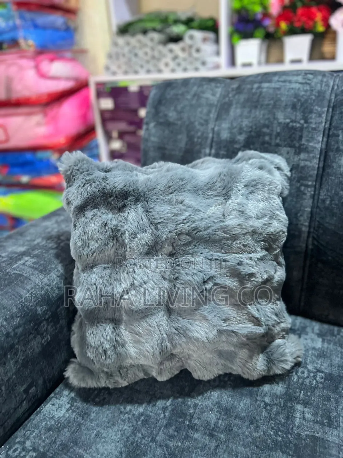 Rabbit Fur Throw Cushion Cover Pillow | 45x45cm