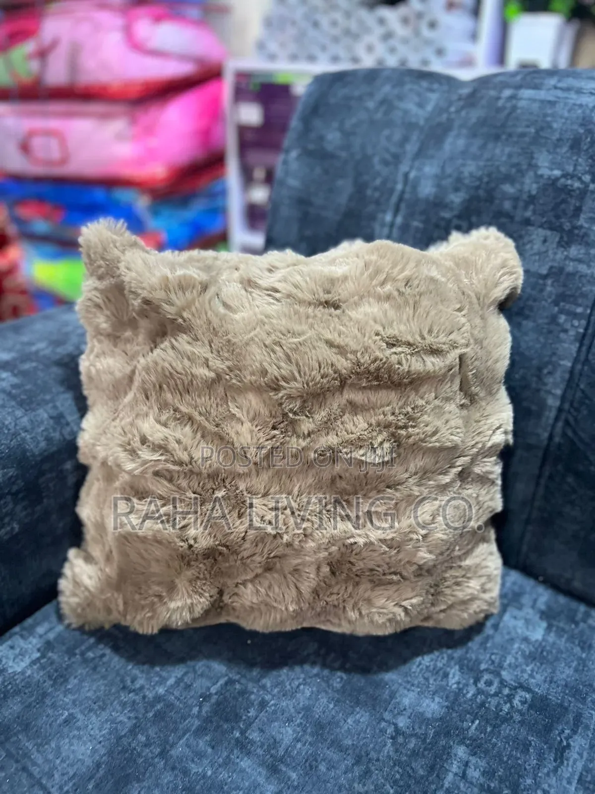 Rabbit Fur Throw Cushion Cover Pillow | 45x45cm