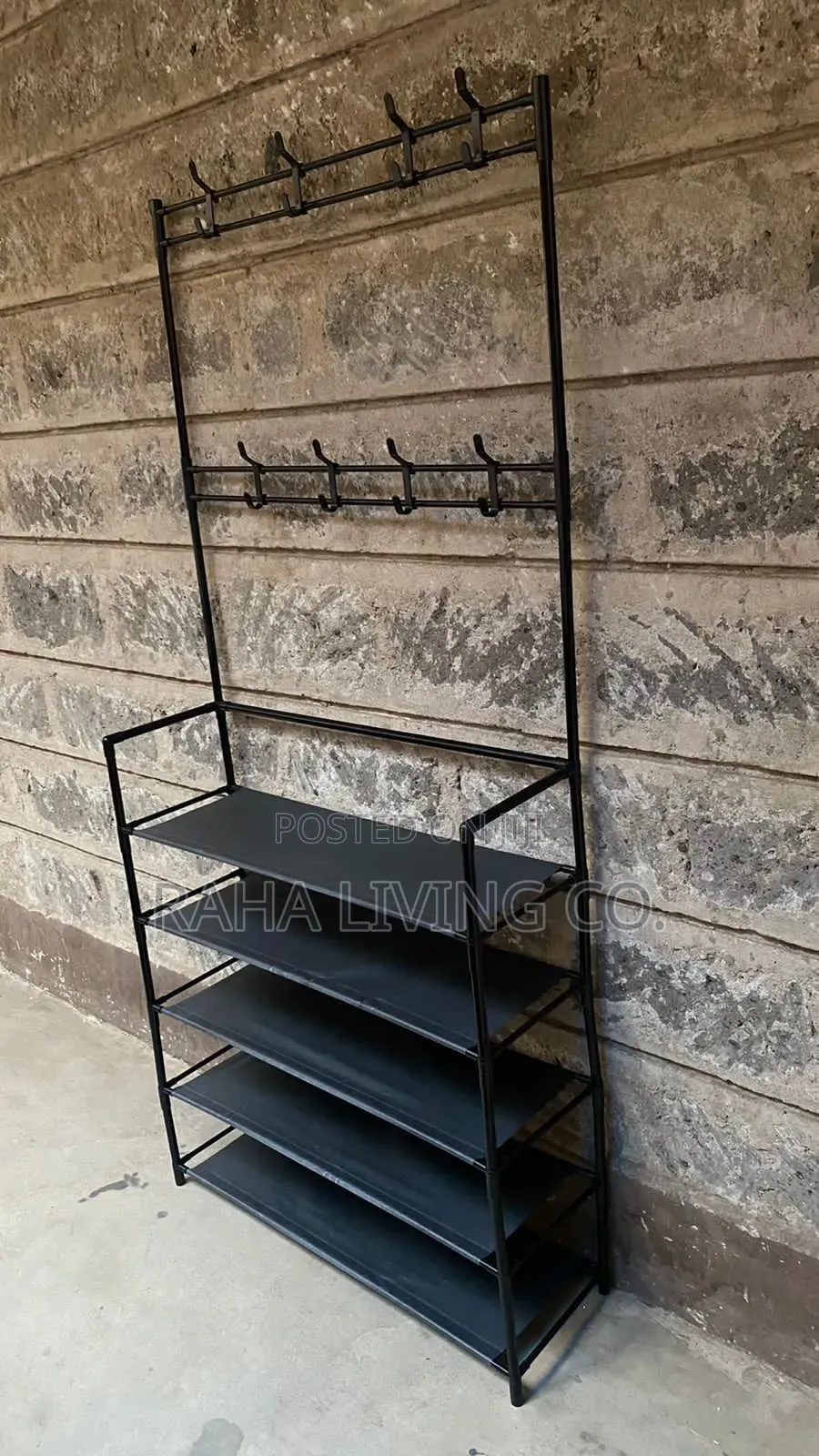 Multipurpose Shoe Rack | White Black