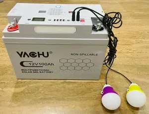 100ah - 12v Multifunction Solar Gel Battery for Tv, Bulbs and Music