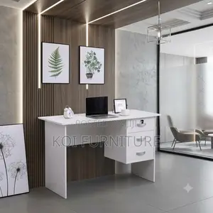 Office Desk; 1.2 Meters White Office Stdy Clericals Desk