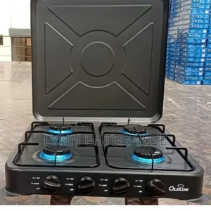 Olelon 4 Burner Gas Stove Cooker With Cover Lid