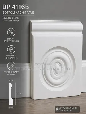Bottom Architrave | Decorative Door Frame Moulding | Premium Finish