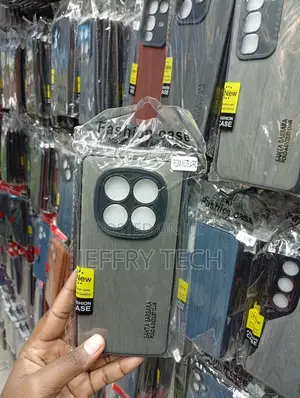 Redmi Note 14 Pro Distinctive Gray Leather-Texture Finish Cover