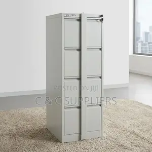 4-Drawer Cabinet With Locking Bar