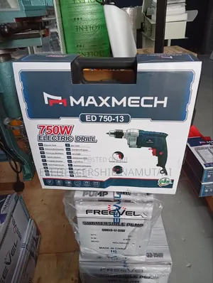 750w Maxmech Drill Machine With Variable Speed Control Lock Button