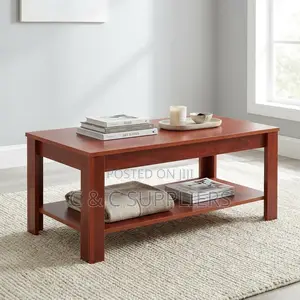 Brown Mahogany Office Coffee Table.