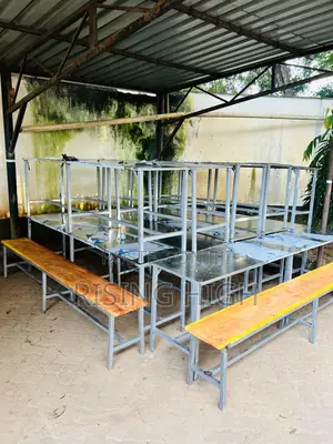 School Dining Hall Tables Benches. Stainless Factory