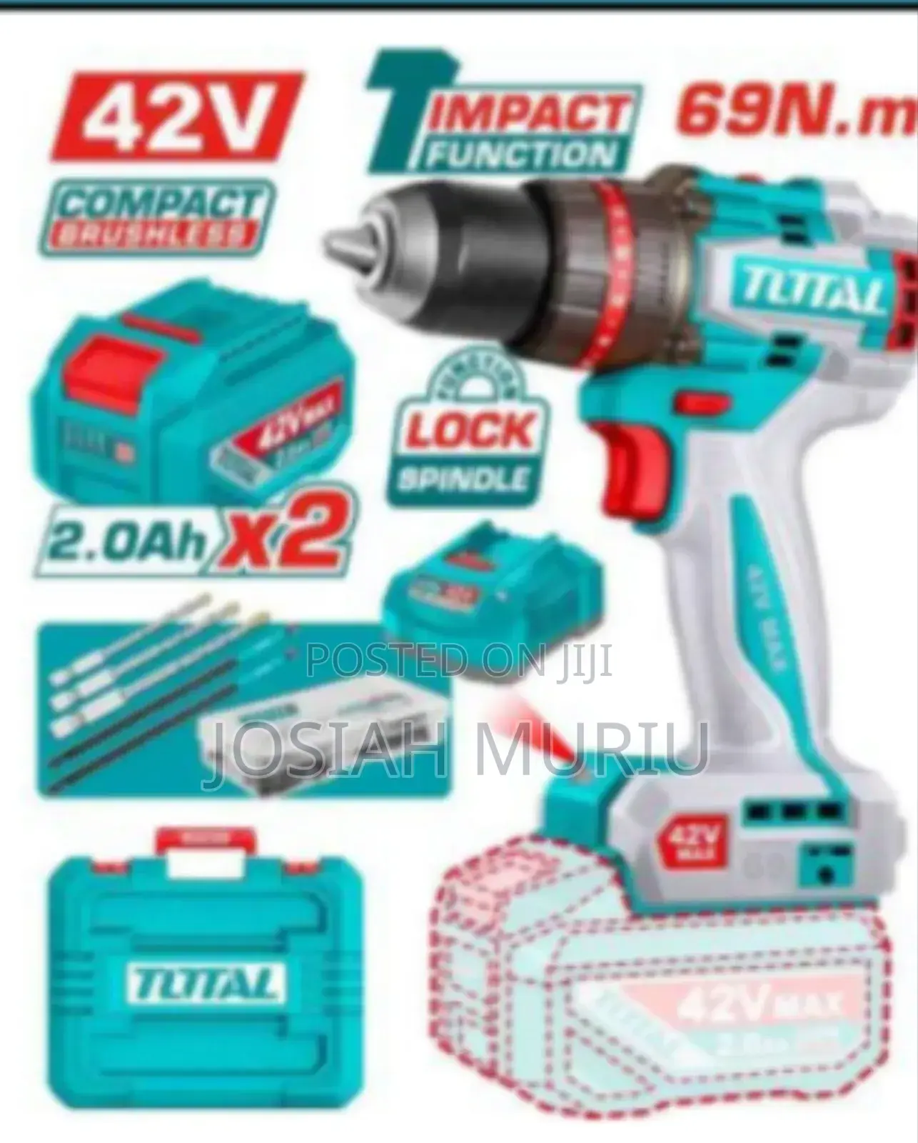 42v 69 Nm Compact Brushless Cordless Drill