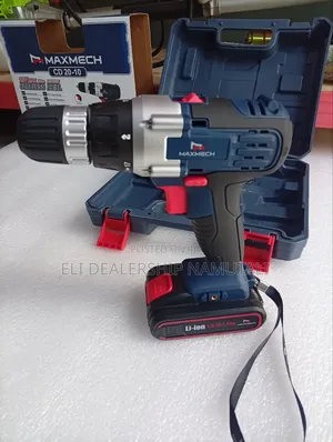 Maxmech Cordless Drill 20v Li-Ion/2 Batteries Carry Case