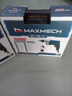 750w Maxmech Drill Machine With Variable Speed Control Lock Button