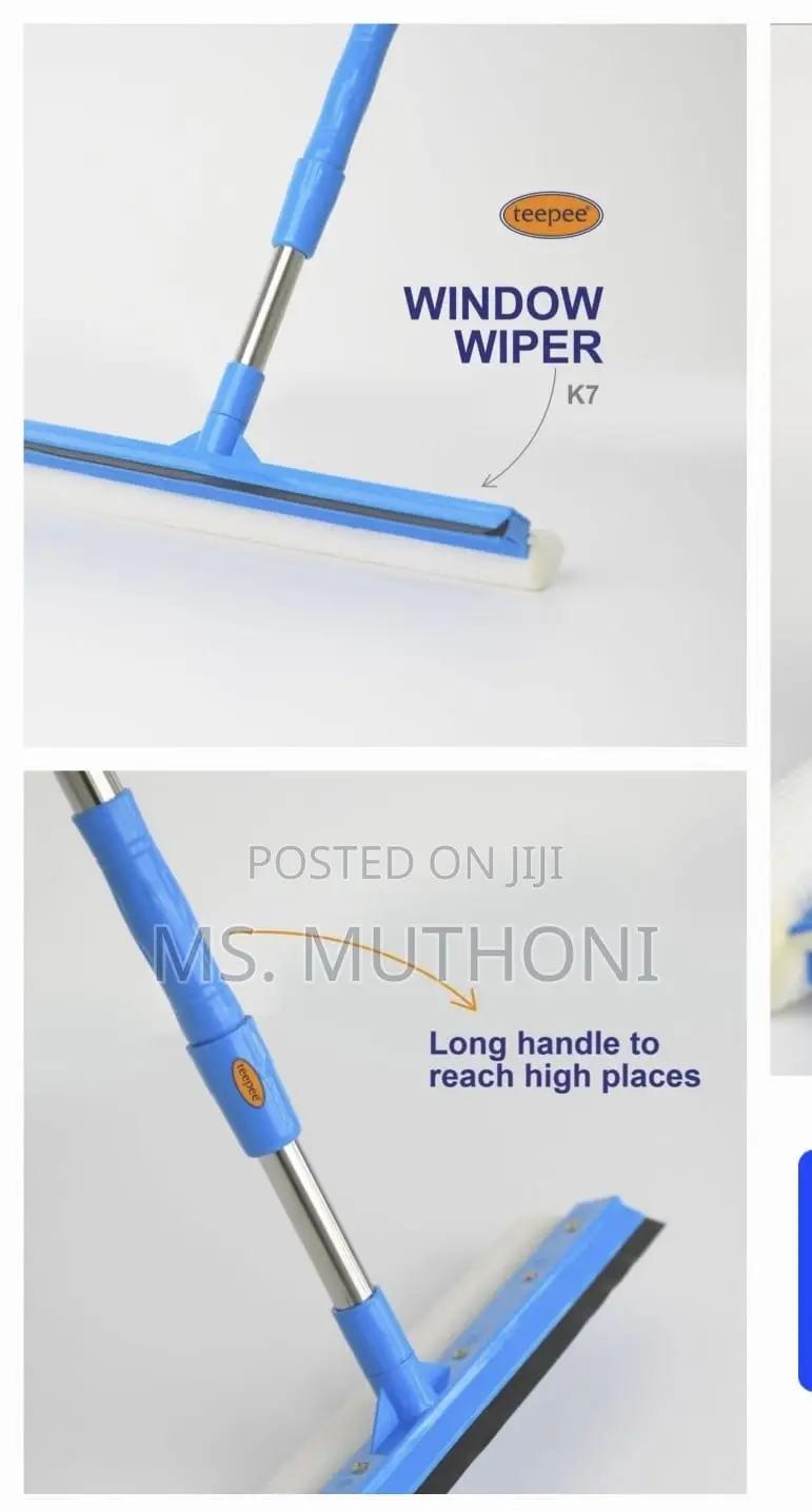 Teepee Window Wiper Features a Long Telescopic Handle