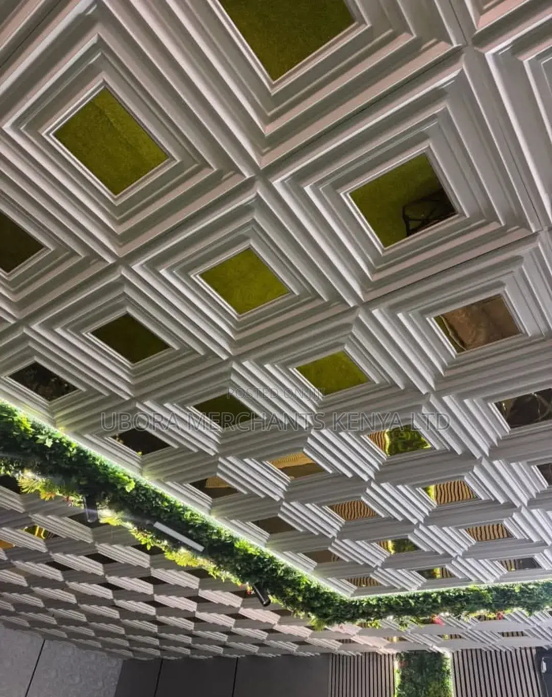 3d Ceiling Panels With Mirror Effect