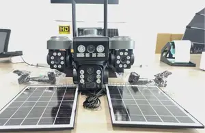 New 3 Lens 10x Optical Zoom 4g Solar PTZ Camera