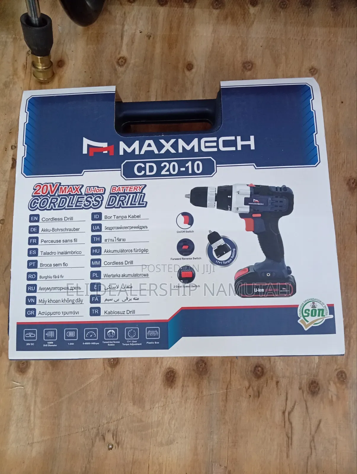 Maxmech 20v Cordless Drill Screwdriver Set/Fast Charger)