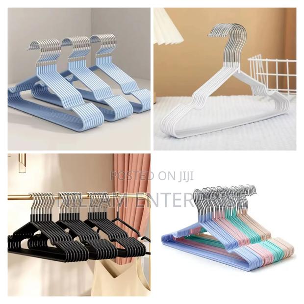 10pcs Clothes Hangers With Antislip Stainless Steel Hook