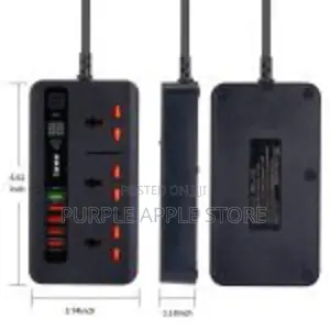 Smart Power Extension Socket 3plug 5 Usb 1 Pd20w-