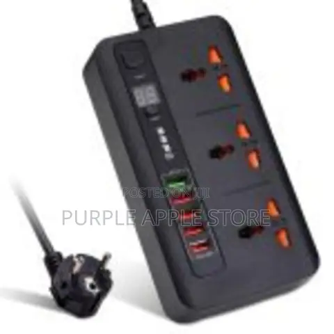 Smart Power Extension Socket 3plug 5 Usb 1 Pd20w-