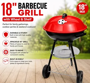 Long Lasting 18" Barbecue Grill for Outdoor Events