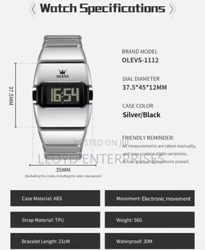 Olevs Digital Watch 1112
