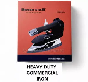Effective Heavy Duty Commercial Steam Iron Box Silver Star
