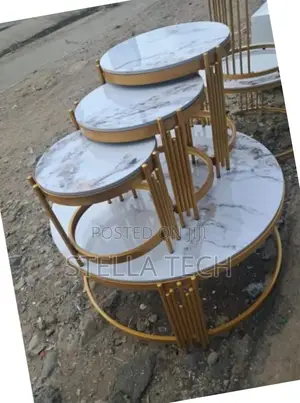 4 in 1 Executive Pure Marble Table