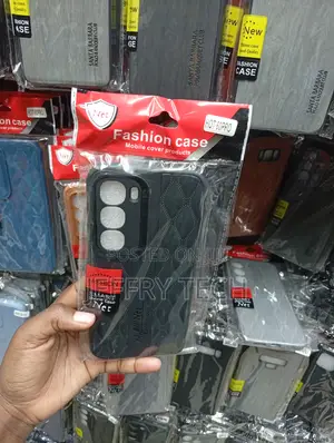 Infinix Hot 60 Pro+Stitched Wavy/Diamond Textured Pattern Case