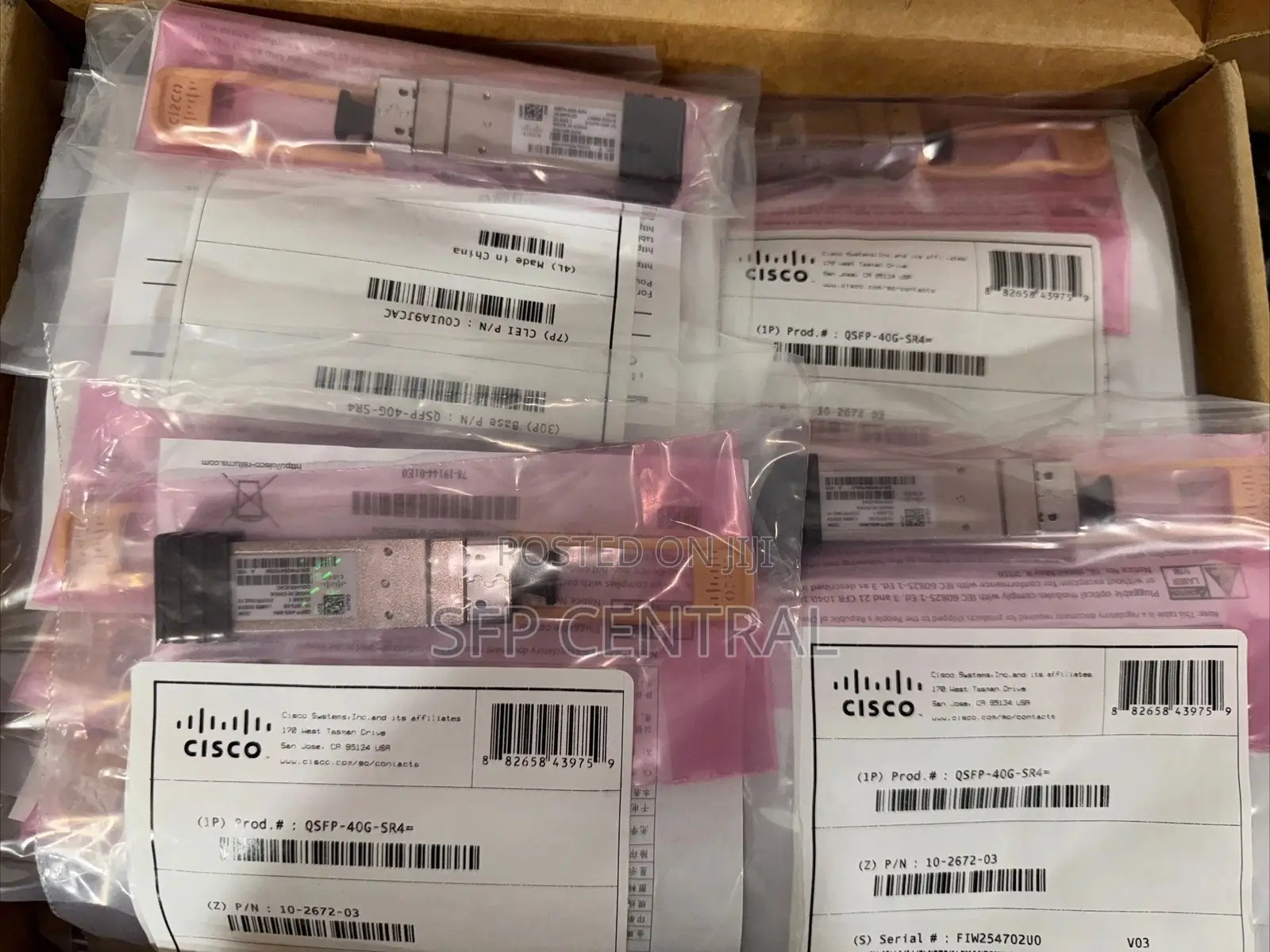 Cisco QSFP-40g-Sr4 40gbase-Sr4 QSFP Module MMF at 100m