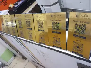 Custom Acrylic Qr Code Display Signs