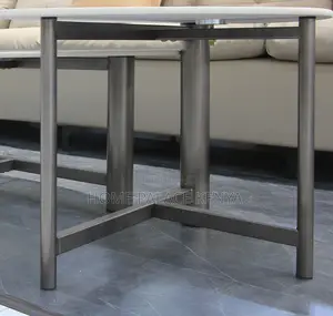 Coffee Table: Special Shape Nesting Table With Executive Marble Top