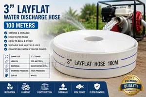 100m 3" PVC Layflat Hose for Water Pump Irrigation