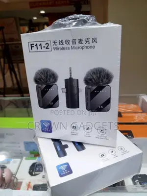 F11-2 Dual Wireless Lavalier Mic With 3 in 1 Receiver