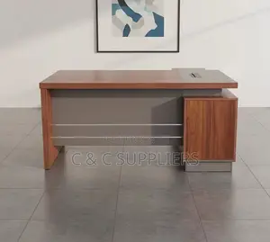 Director's Wooden L-Shaped Table-1600mm