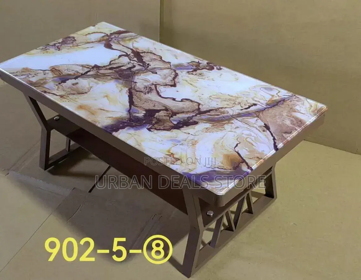 Modern Classy Imported Executive Coffee Table With Marble Top