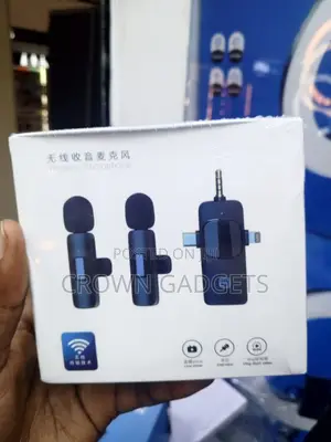 3-in-1 Wireless Lavalier Microphone Kit, Usb-c, Lightning Aux