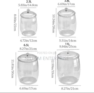 5 in 1 Airtight Acrylic Storage Containers
