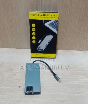 8-in-1 Usb Type-C Hub Multiport Adapter With Hdmi Usb