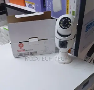 Dual Lens Bulb PTZ Camera Wifi 360° Auto Tracking Security Camera