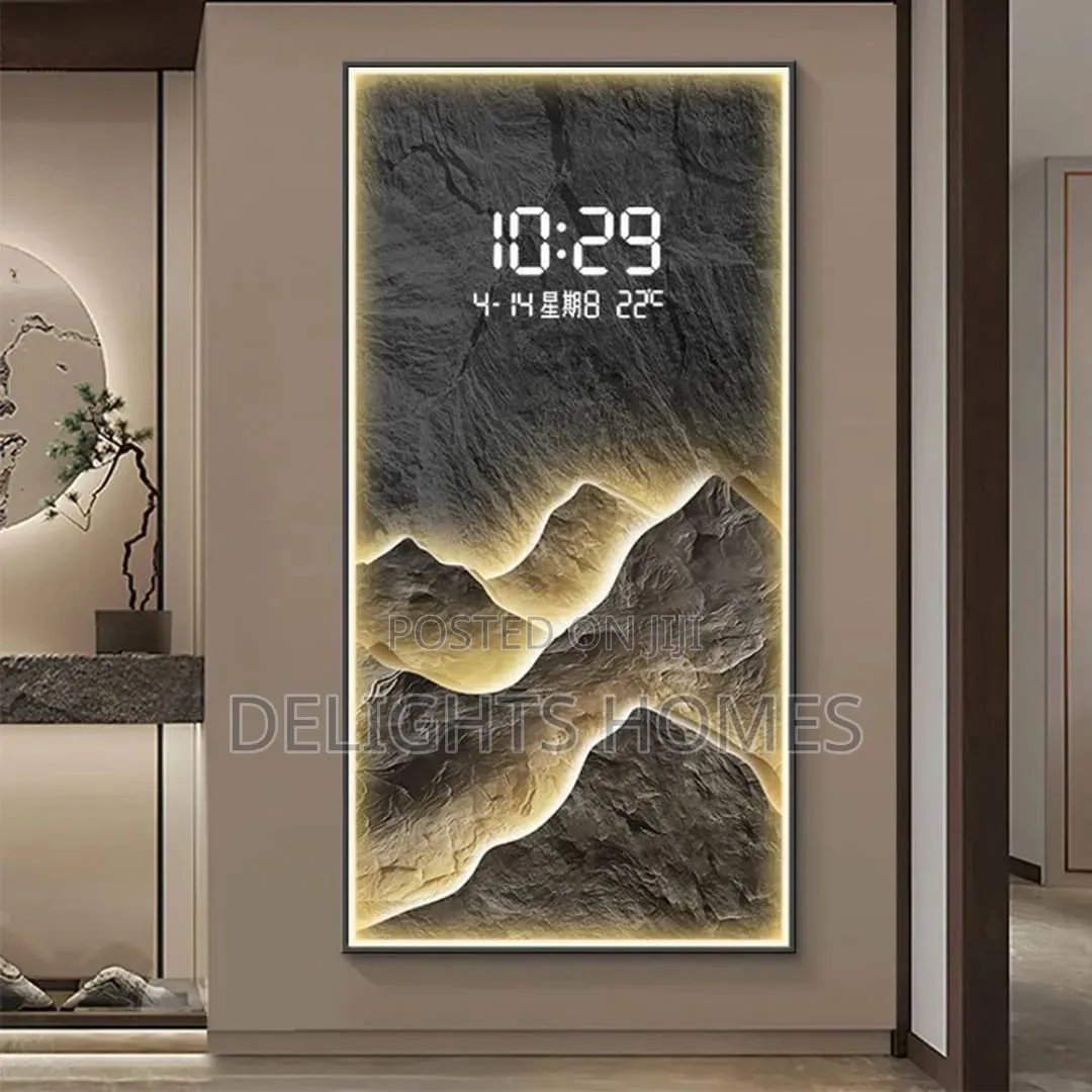 Led Decorative Wall Clock_ele
