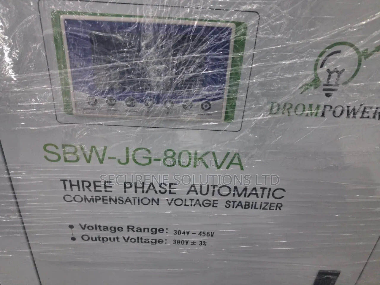 Automatic Voltage Stabilizer 3 Phase Digital Display 80 Kva