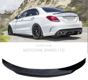 PSM Carbon Fiber Style Rear Spoiler for Mercedes-Benz C-Class W205.