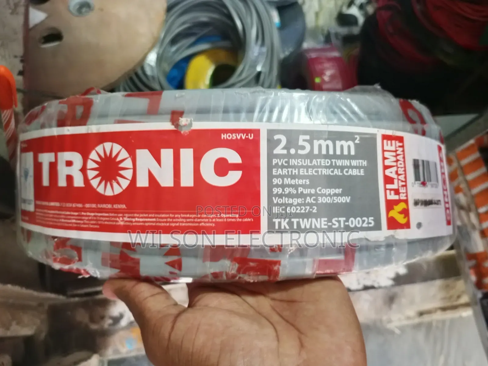 Tronic Wire Cable Twin With Earth. 90m