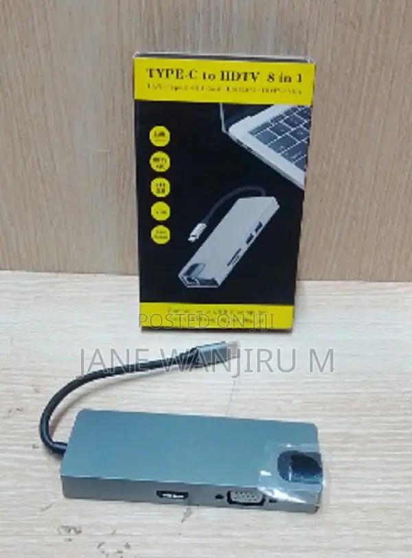 8-in-1 Usb-C Multiport Hub Plug Play Adapter