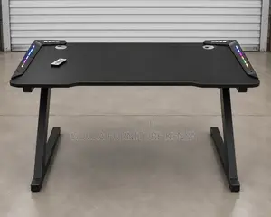 Black Imported Gaming Desk With Light