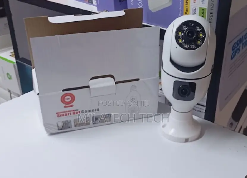 Wireless Bulb CCTV Camera Dual Lens Ai Human Detection V380 Pro
