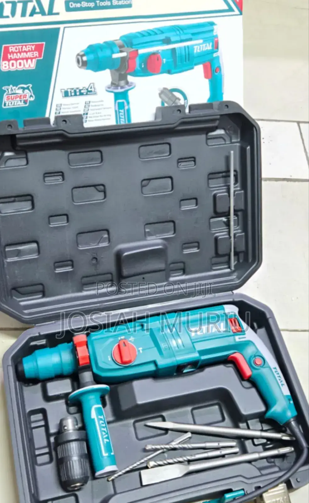 Total 800w Double Chuck Rotary Hammer