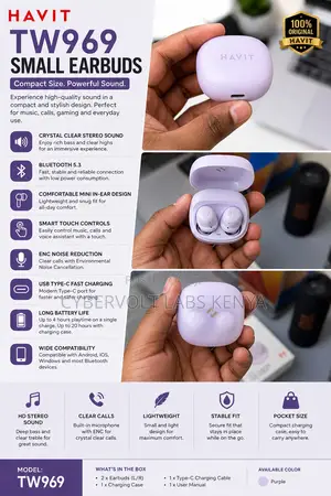 Havit Tw969 Small Earbuds