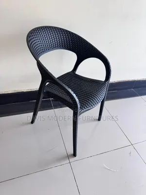A Single Black Armchair