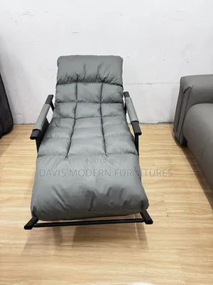 Grey Padded Recliner Lounge