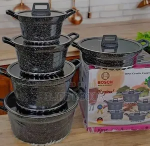 Bosch 10-Piece Granite Non-Stick Cookware Set – Black